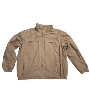Columbia Men's Northway Khaki Water Wind Resistant Full Zip Brown Jacket Sz XXL